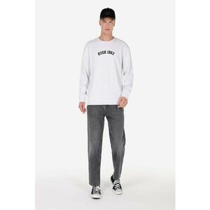 Bluza de trening din amestec de bumbac cu decolteu rotund - Alb imagine