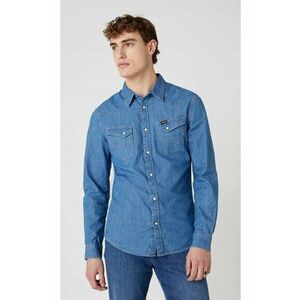 Camasa barbati - Slim Fit - Albastru - Bumbac imagine