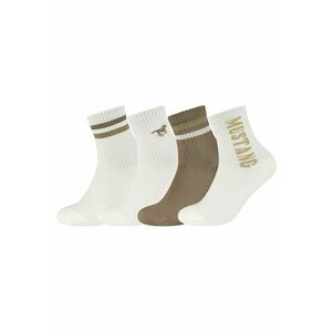 Sosete Barbati - MU32019 – 8548 - 4 Perechi - Lungi - Design Simplu Cu Logo - Confortabile Si Respirabile - Calitate Superioara - Bumbac - 39-42 UE - Multicolor imagine
