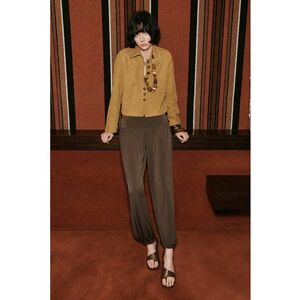 Jacheta din piele cu buzunare - Caramel imagine