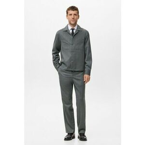 Jacheta-camasa cu buzunare aplicate - Gri imagine