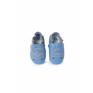 Botosei - piele naturala - cu elastic - model masini - K1596-21 - Albastru deschis imagine