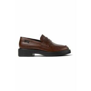 Pantofi loafer de piele Dean - Maro cognac imagine