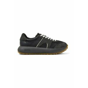 Pantofi sport flatform din piele - Rosu/Negru/Gri inchis imagine