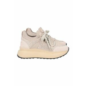 Pantofi sport slip-on cu strasuri - Bej deschis imagine