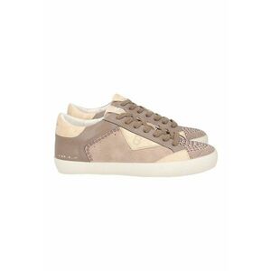 Pantofi sport cu insertii din piele - Bej/Maro deschis imagine