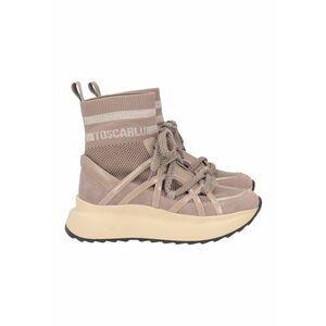 Pantofi sport slip-on cu model cu partea superioara din material textil - Roz prafuit imagine
