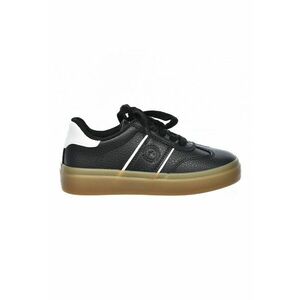 Pantofi sport low-cut de piele ecologica - Alb/Negru imagine