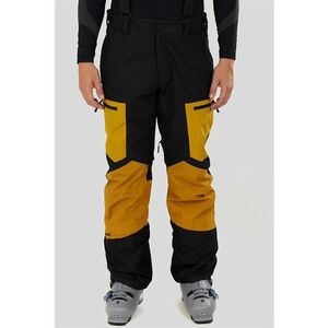 Pantaloni cu model colorblock pentru ski Nexara 3L - Negru/Galben sofran imagine