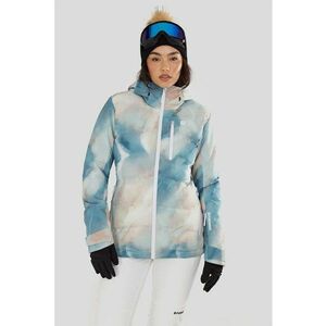 Geaca matlasata pentru schi Pumilla - Albastru pastel/Crem imagine