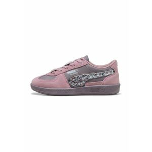 Pantofi sport de piele intoarsa cu detalii cu stele - Alb/Gri/Roz somon imagine