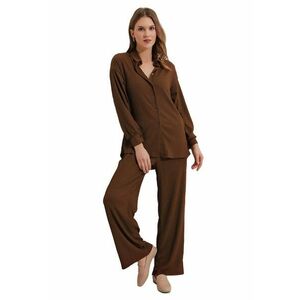 Compleu - 2 piese - Maro imagine