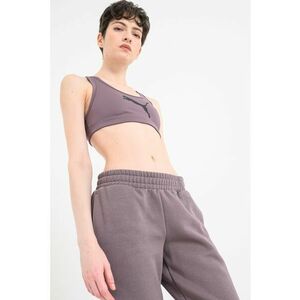 Bustiera cu spate decupat pentru antrenament 4Keeps - Violet prafuit imagine