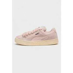 Pantofi sport Velvet Dream din piele intoarsa cu garnituri din piele - Roz deschis imagine