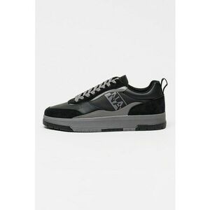 Pantofi sport Dust de piele si piele ecologica cu logo - Gri/Negru imagine