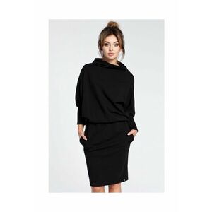 Rochie - Bumbac/Elastan - Bej - L-XL - Negru imagine