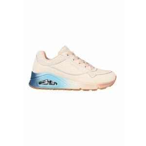 Pantofi sport cu talpa wedge ascunsa Uno Cool Heels - Albastru aquamarin/Roz pastel imagine