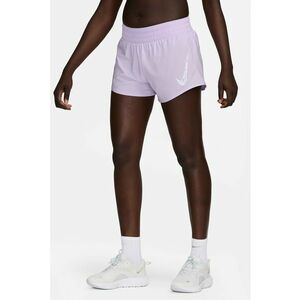 Pantaloni scurti cu talie medie pentru alergare - Lila imagine