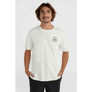 Tricou lejer cu imprimeu grafic pe spate - Alb murdar imagine