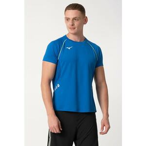 Tricou pentru antrenament Premium - Albastru royal/Verde lime imagine