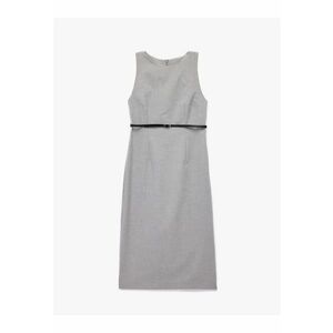 Rochie dreapta fara maneci - Gri antracit imagine