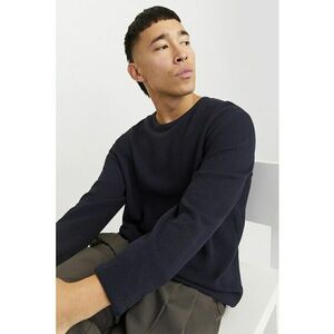 Pulover lejer din amestec de bumbac organic - Albastru ultramarin imagine