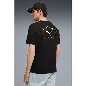 Tricou regular-fit cu decolteu la baza gatului - Negru imagine