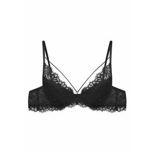 Sutien push-up - Dantela - Model Odie - Negru imagine