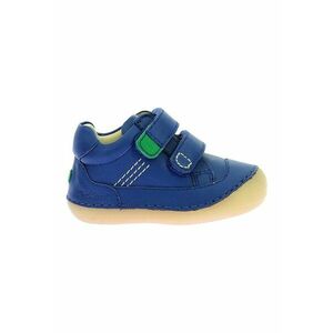 Pantofi de piele cu cusaturi contrastante - Albastru royal imagine