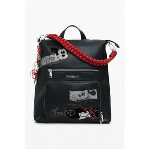 Rucsac din piele ecologica cu detalii cu Mickey Mouse - Negru imagine