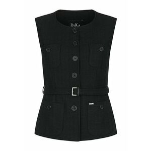 Vesta cu buzunare aplicate si curea imagine