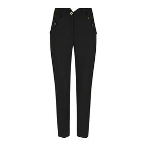 Pantaloni crop cu croiala conica imagine