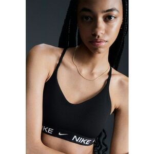 Bustiera cu sustinere minima si tehnologie Dri-FIT pentru fitness Indy - Negru/Negru stins imagine