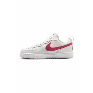 Pantofi sport Court Borough din piele ecologica - Alb/Roz zmeuriu imagine