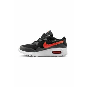 Pantofi sport cu piele si velcro Air Max SC - Negru/Portocaliu mandarina imagine