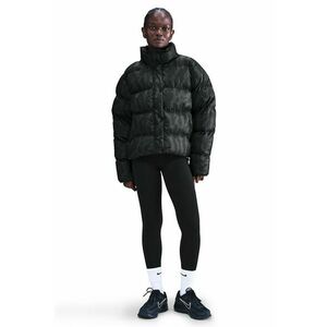 Geaca cu vatelina si model camuflaj - Negru/Verde padure imagine