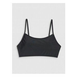 Top bikini negru - material sintetic - cupe detasabile - bretele reglabile imagine