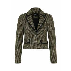 Sacou din tweed cu insertii din lurex imagine