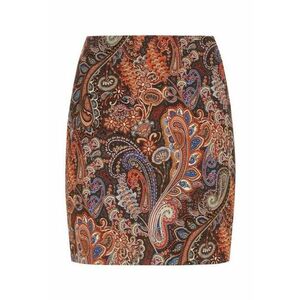 Fusta cambrata cu model paisley imagine