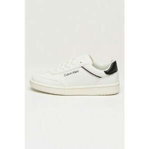 Pantofi sport low-cut din piele ecologica - Alb imagine