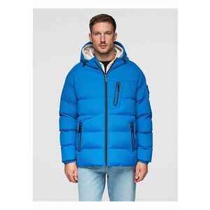 Geaca matlasata izolata cu maneci raglan OM-JAHP-0302 - Albastru imagine