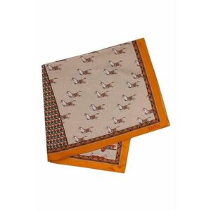 Esarfa din matase cu model grafic - 65x65cm imagine