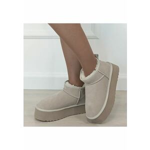 Ghete bej din piele naturala 6391 113 18587 - Bej imagine