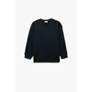 Bluza de trening supradimensionata din bumbac - Alb/Bleumarin imagine