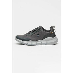 Pantofi sport cu insertii de plasa - Gri inchis imagine