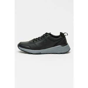 Pantofi sport de piele lacuita cu logo - Negru imagine