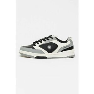 Pantofi sport cu insertii de plasa - Gri/Alb optic/Negru imagine
