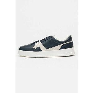 Pantofi sport din piele cu garnituri contrastante Court Craft - Bleumarin imagine