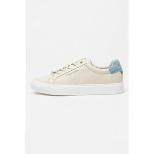 Pantofi sport cu talpa plata si varf rotund - Albastru prafuit/Maro nisip imagine