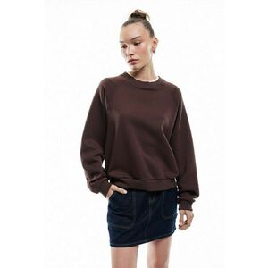 Bluza de trening cu maneci raglan - Maro inchis imagine